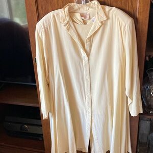 Relin Silk Vintage Cream Blouse set